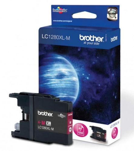 Brother LC1280XL (LC1280XLM) Ink Cartridge, Magenta