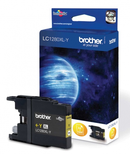 Brother LC1280XL (LC1280XLY) Ink Cartridge, Yellow (1200 pages)