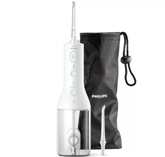 Philips Sonicare Power Flosser 3000 Series HX3826/31 Burnos irigatorius, Balta