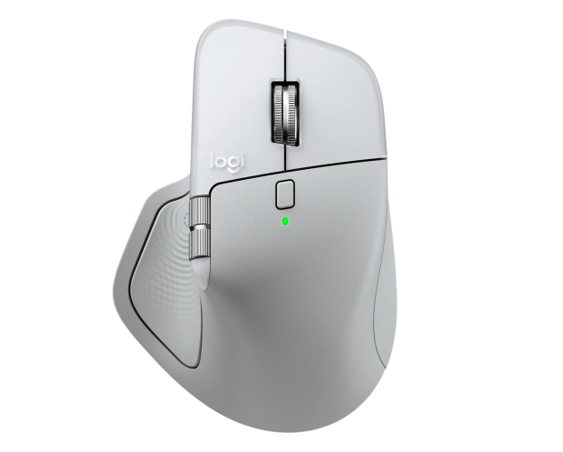 Logitech MX Master 4 for MAC Belaidė pelė RF Wireless + Bluetooth, 8000 DPI, White Silver