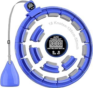 Ecost prekė po grąžinimo Hula Hoop Reifen Erwachsene, Smart Fitness Hoop, Leise Hullahub Reifen zum