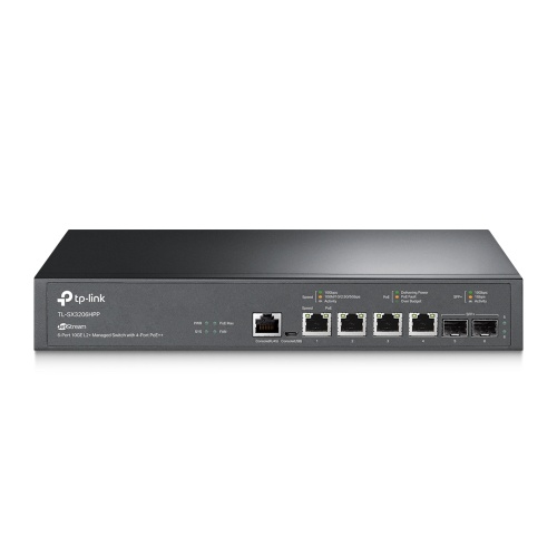 TP-Link TL-SX3206HPP 6-Port 10GE L2+ Managed Šakotuvas su 4-Port PoE++