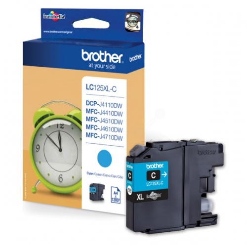 Brother LC125XLC (LC125XLC) Ink Cartridge, Cyan (1200 pages)