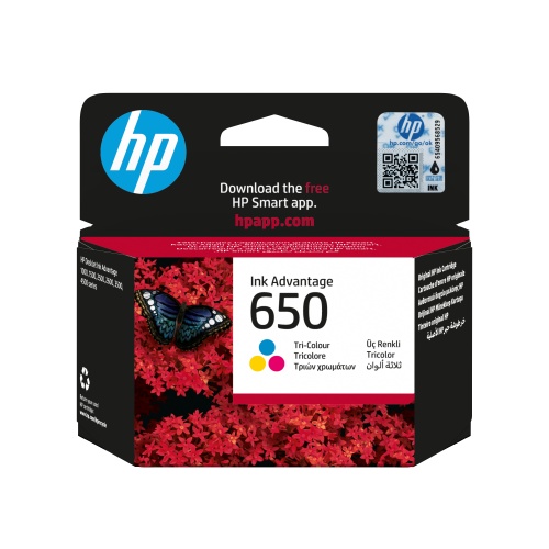HP 650 Tri-color (CZ102AE) Rašalinė kasetė, CMY