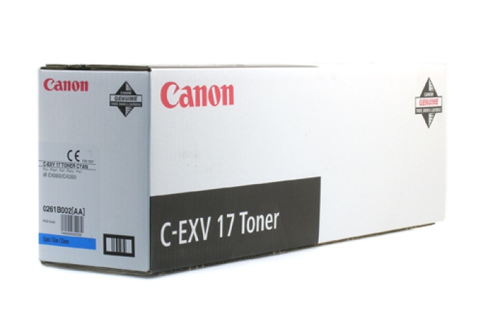 Canon C-EXV 17 (0261B002), žydra kasetė