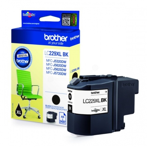 Brother LC229XL (LC229XLBK) Ink Cartridge, Black (2400 pages)