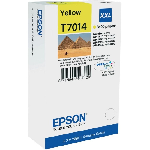 Epson XXL (C13T70144010), geltona kasetė