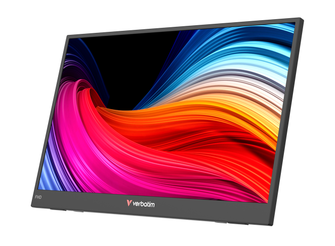 Verbatim 32401 Nešiojamas monitorius LIGHT 15.6'' IPS FHD 1920x1080 10ms 250cd/m2 60Hz, Juoda